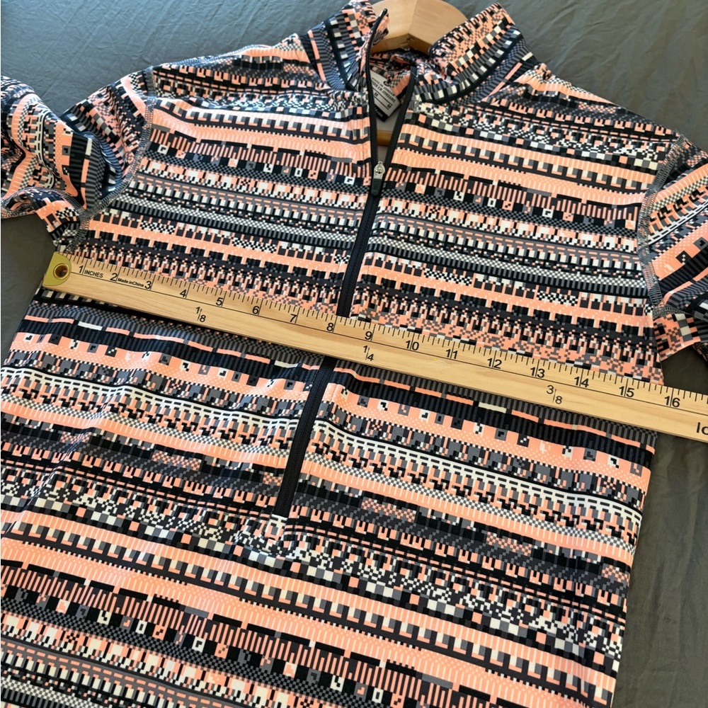 Nike Pro Hyperwarm Aztec Print Half Zip Pullover.… - image 7